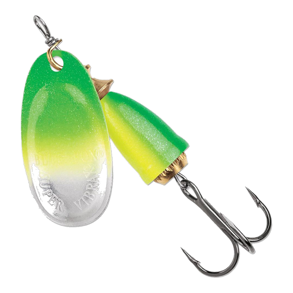 Blue Fox Classic Vibrax Spinner #00 - Northern Lights Green Chartreuse UV